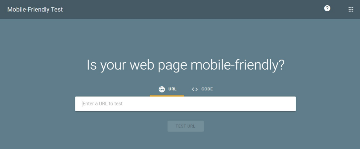 ابزار Google mobile friendly testing tool